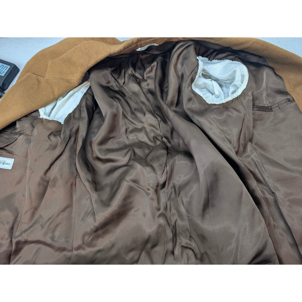 Saks Fifth Avenue Womens Blazer Jacket Cashmere Wool? Italy Classic Brown Large? - Picture 4 of 10